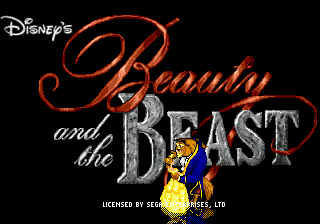 Beauty and the Beast - Belle's Quest (USA) Title Screen